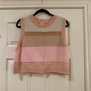 Colorblock Sleeveless Sweater Vest